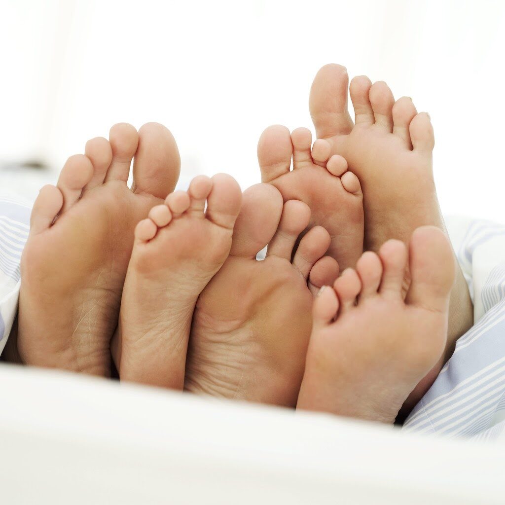 Kids and Adult Feet